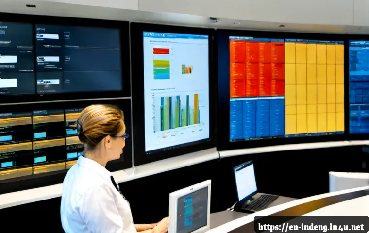 산업공학에서의 오퍼레이션 리서치 - Photorealistic operations research analyst in a modern American manufacturing control room, studying...